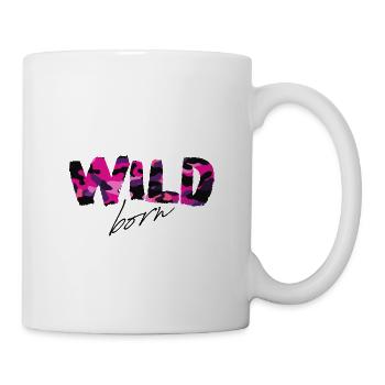 Wild Born Pink Camouflage Bold Letters - Mug - white - Right