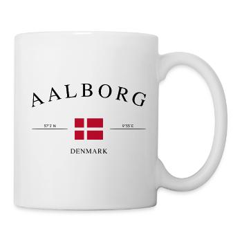 Aalborg Dänemark – Urlaub Souvenir & Geschenk - Tasse - Weiß - Rechts