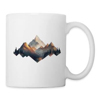 Montagnes - Mug blanc - blanc - Droite