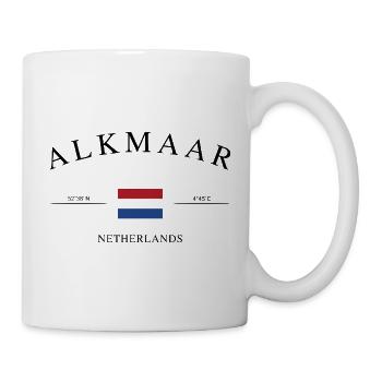 Alkmaar Pays-Bas – Souvenir et cadeau de vacances - Mug blanc - blanc - Droite