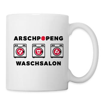 Laverie automatique d’Arschpopeng - Mug blanc - blanc - Droite