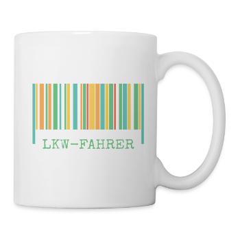 Chauffeur de camion en tant que camion - Mug blanc - blanc - Droite