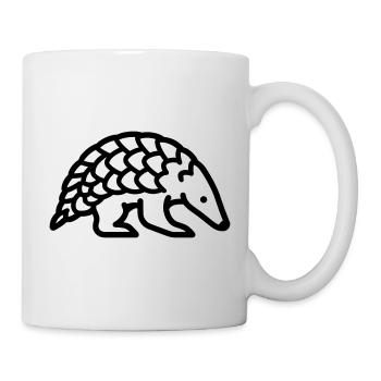 Schuppentier - Tasse - Weiß - Rechts