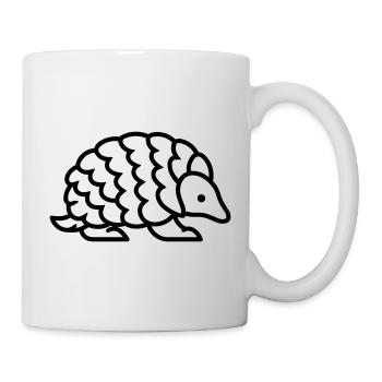 Schuppentier - Tasse - Weiß - Rechts