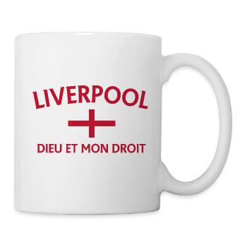 Liverpool style with the England flag - Mug - white - Right
