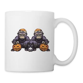 Gorilla Halloween Team Funny - Mug - white - Right