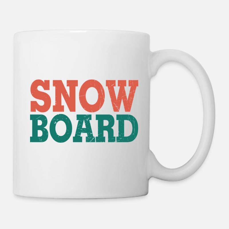 Snowboard - Mug - white