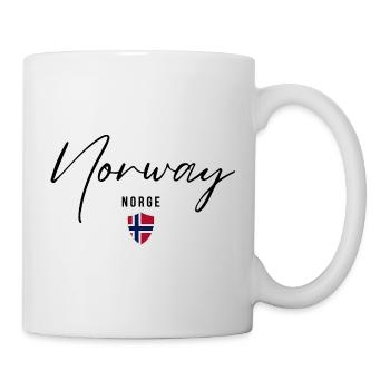 Elegant design Norway, Norwegian pride - Mug - white - Right