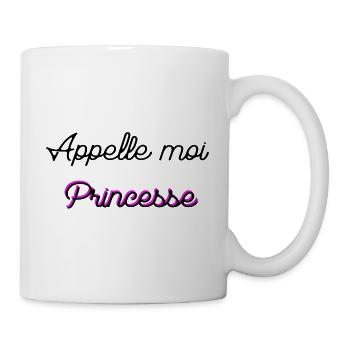 Appelle moi Princesse  - Mug blanc - blanc - Droite