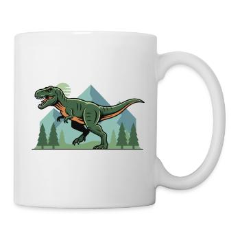 T-Rex Dinosaurier Tyrannosaurus Rex - Tasse - Weiß - Rechts