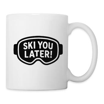 Skibrille – Ski You Later! - Tasse - Weiß - Rechts