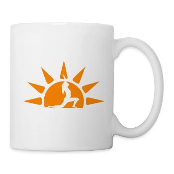 Sunshine Yoga – Strahlendes Design für Yogis - Tasse - Weiß - Rechts