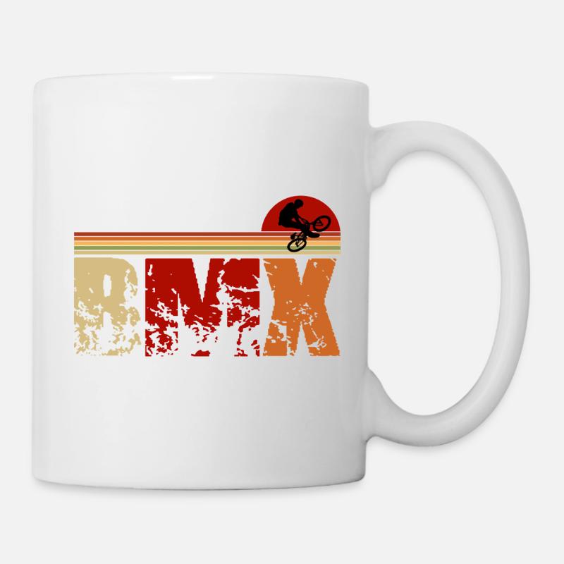 Design BMX rétro – Classique et élégant - Mug blanc - blanc