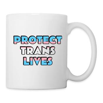 Protéger les vies trans - Mug blanc - blanc - Droite