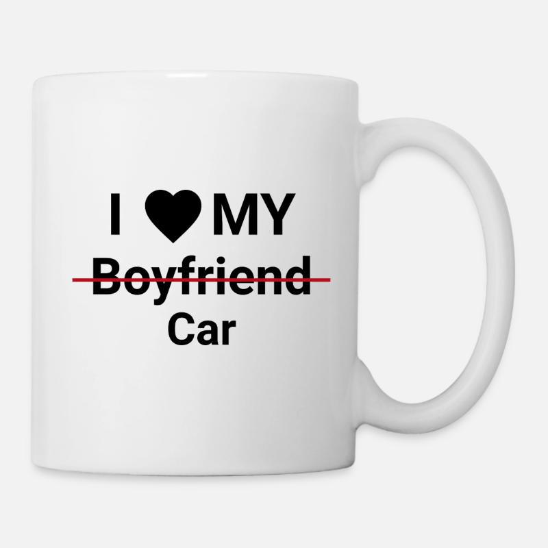 I Love My Car - Tasse - Weiß