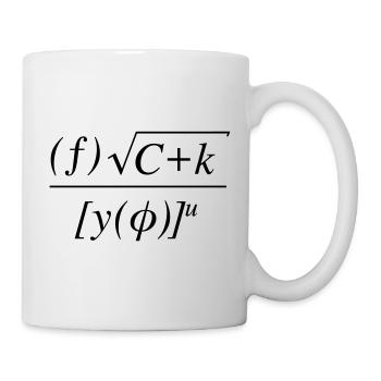 Math equation f*ck you - Mug - white - Right
