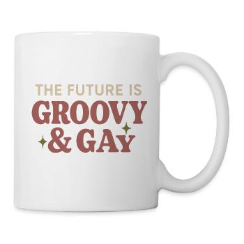 Groovy Pride Retro Equality Queer Story - Mug - white - Right