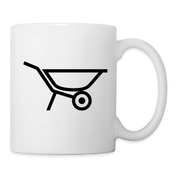 Schubkarre - Tasse - Weiß - Rechts