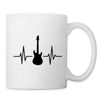 Gitarre Pulse Silhouette - Tasse - Weiß - Rechts