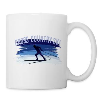 Ski de fond - Mug blanc - blanc - Droite