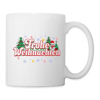 Frohe Weihnachten - Tasse - Weiß - Rechts