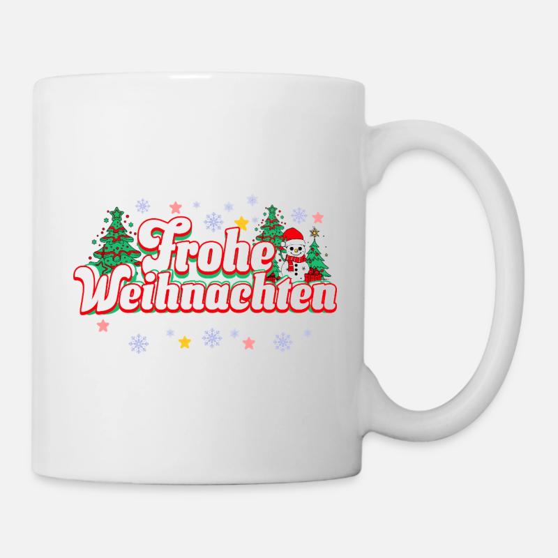 Frohe Weihnachten - Tasse - Weiß