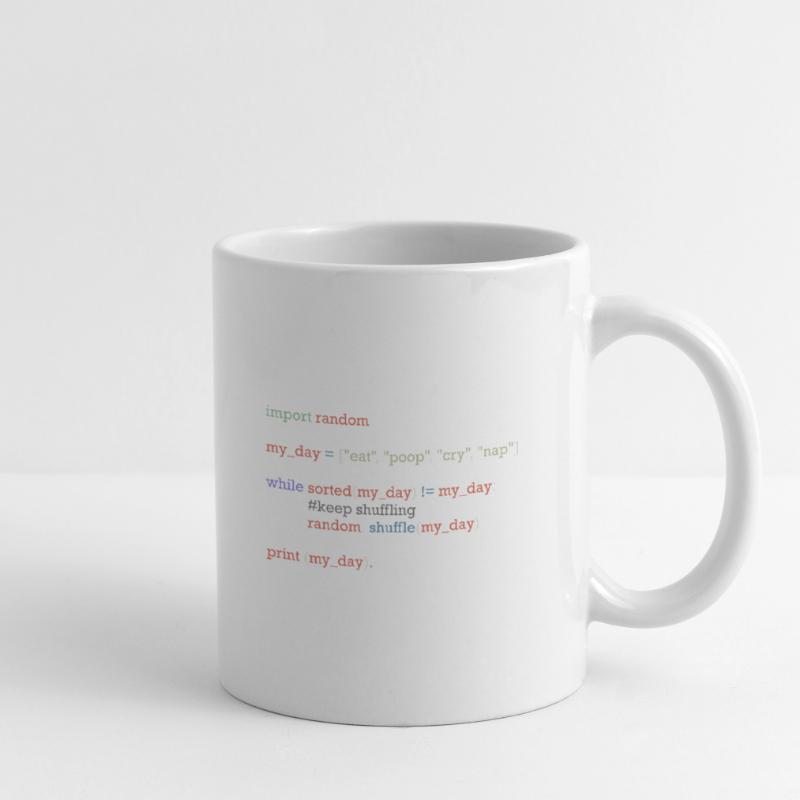 Funny python code about everyday life, baby Mug