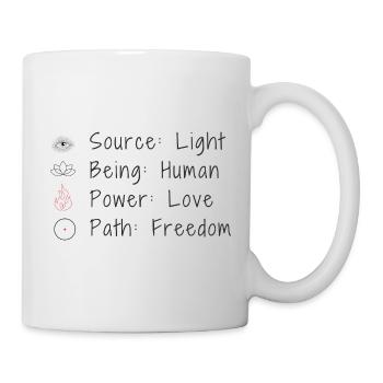 The Way of Being Human - Love as a True Power - Mug - white - Right