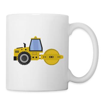 Rouleau compresseur - Mug blanc - blanc - Droite