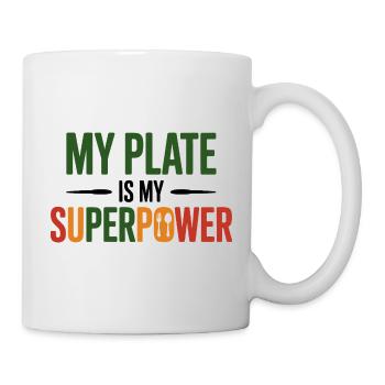 My Plate Is My Superpower Dietitian Expert  - Mug - white - Right