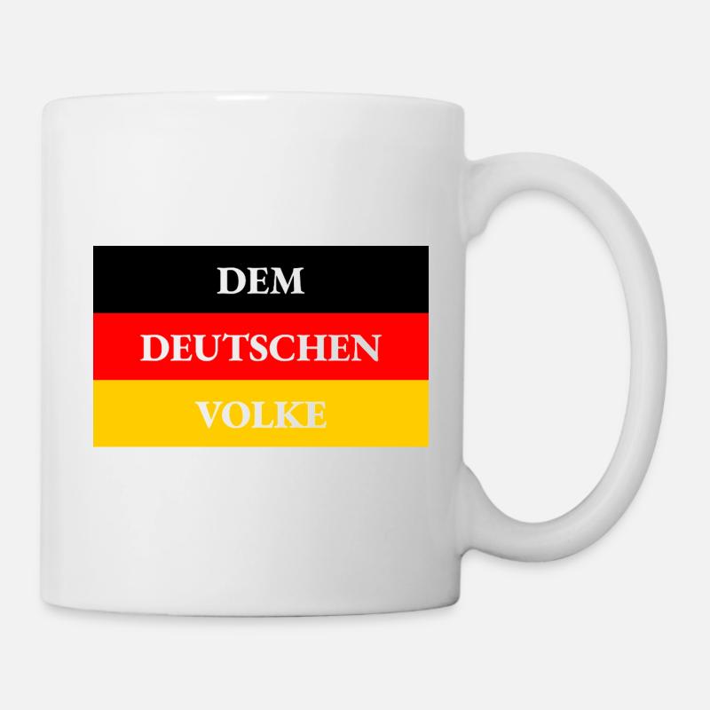 FLAG TO THE GERMAN PEOPLE - Mug - white