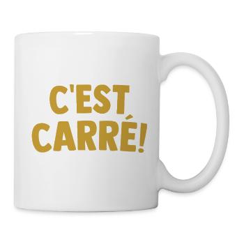 C'est Carré ! Expression Cool Parfait Cadeau Noël  - Mug blanc - blanc - Droite