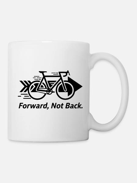 Midnight Noir Silhouettenmuster - Tasse - Weiß