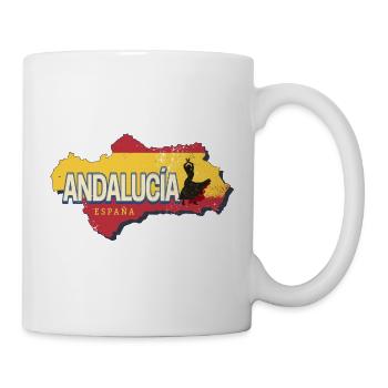 Andalusia Spain Vintage Flamenco Souvenir - Mug - white - Right