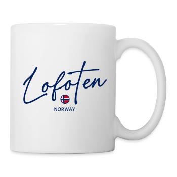 Lofoten - Norway Flag - Norge - Norwegen - Tasse - Weiß - Rechts
