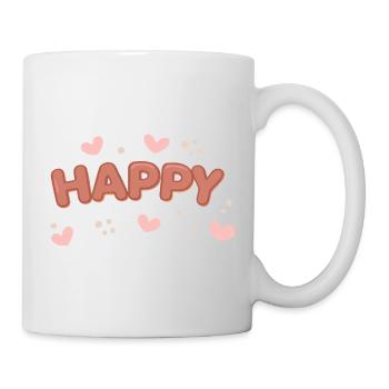 Bonheur pastel en bulles - Mug blanc - blanc - Droite