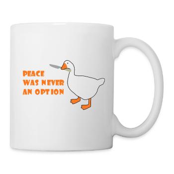 Goose – Frieden war nie eine Option - Tasse - Weiß - Rechts