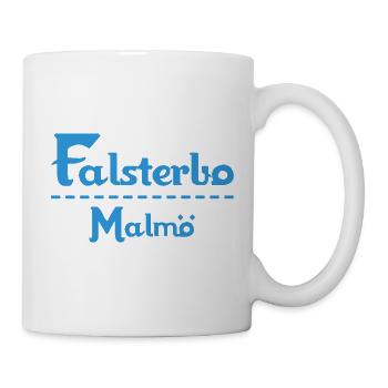 Centrum Malmö – Blue Text Design - Mug - white - Right
