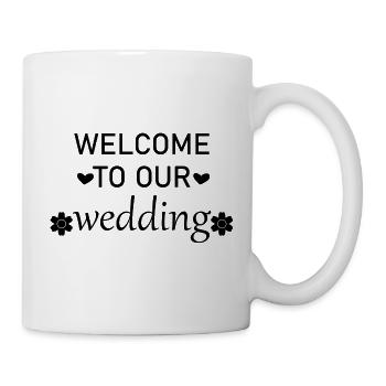 Bienvenue à notre mariage - Mug blanc - blanc - Droite