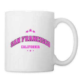 San Francisco California Print Design City - Mug - white - Right