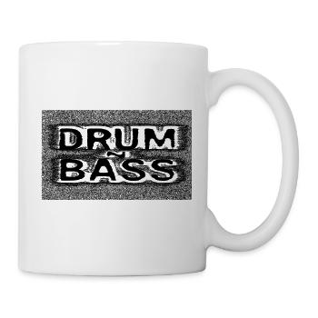 Drum and Bass -  Blurred - Tasse - Weiß - Rechts
