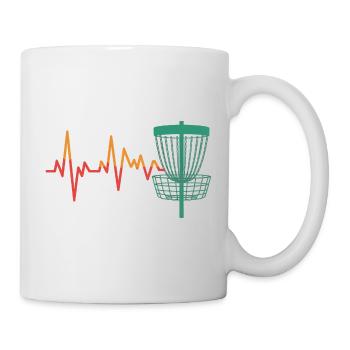 Heartbeat DiscGolf Motif - Mug - white - Right