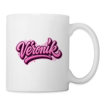 Veronik Graffiti prénom , cadeau idéal sur t-shi - Mug blanc - blanc - Droite