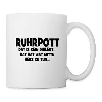 Ruhrpott - Dat hat wat mittn Herz zu tun - Mug - white - Right