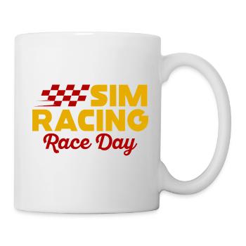 Journée de course de simulation - Mug blanc - blanc - Droite