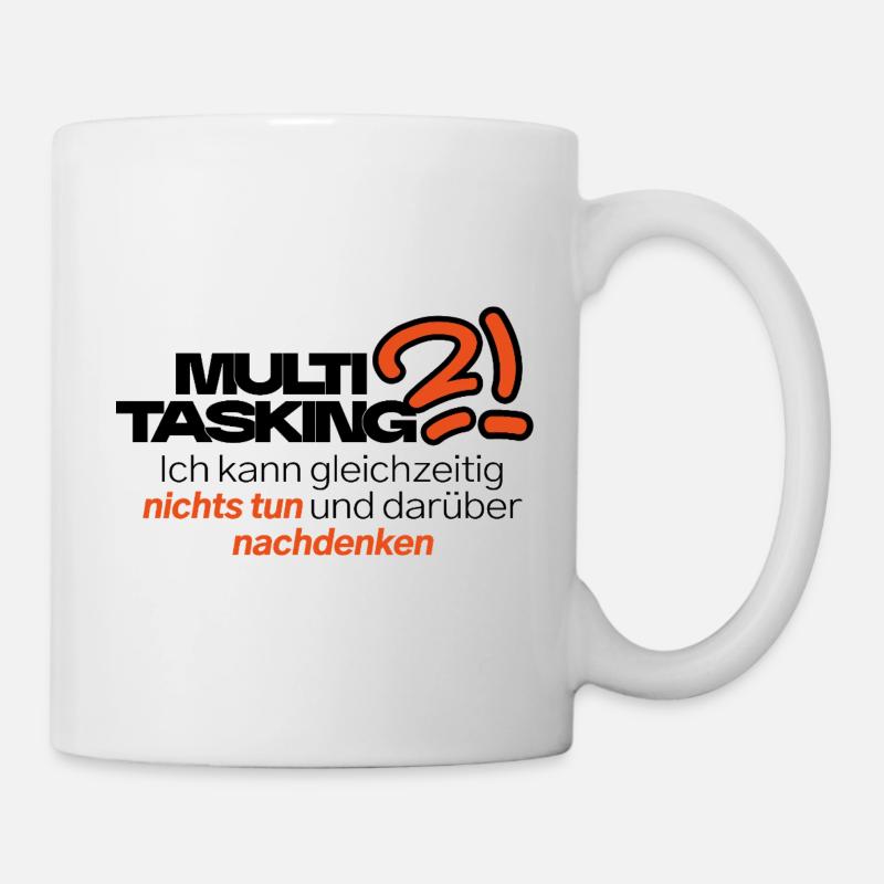 Multitâche dans le style - Mug blanc - blanc
