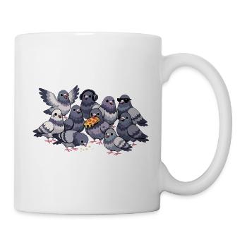 Pigeon Lovers – Funny Pigeon Saying - Mug - white - Right