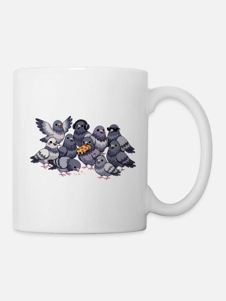 Taubenliebhaber – Lustiger Tauben Spruch - Tasse - Weiß