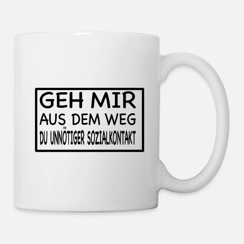 Dégage de mon chemin, toi - Mug blanc - blanc
