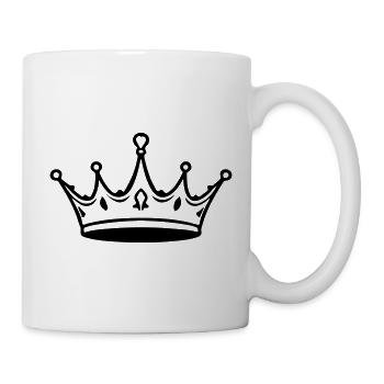 Crown Outline - Mug - white - Right